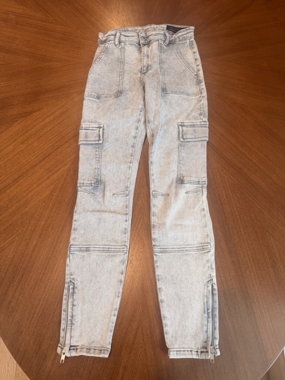 AllSaints Light Grey Denim Jegging